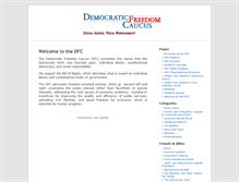 Tablet Screenshot of democraticfreedomcaucus.org